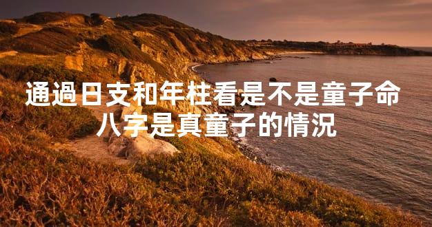 通過日支和年柱看是不是童子命 八字是真童子的情況